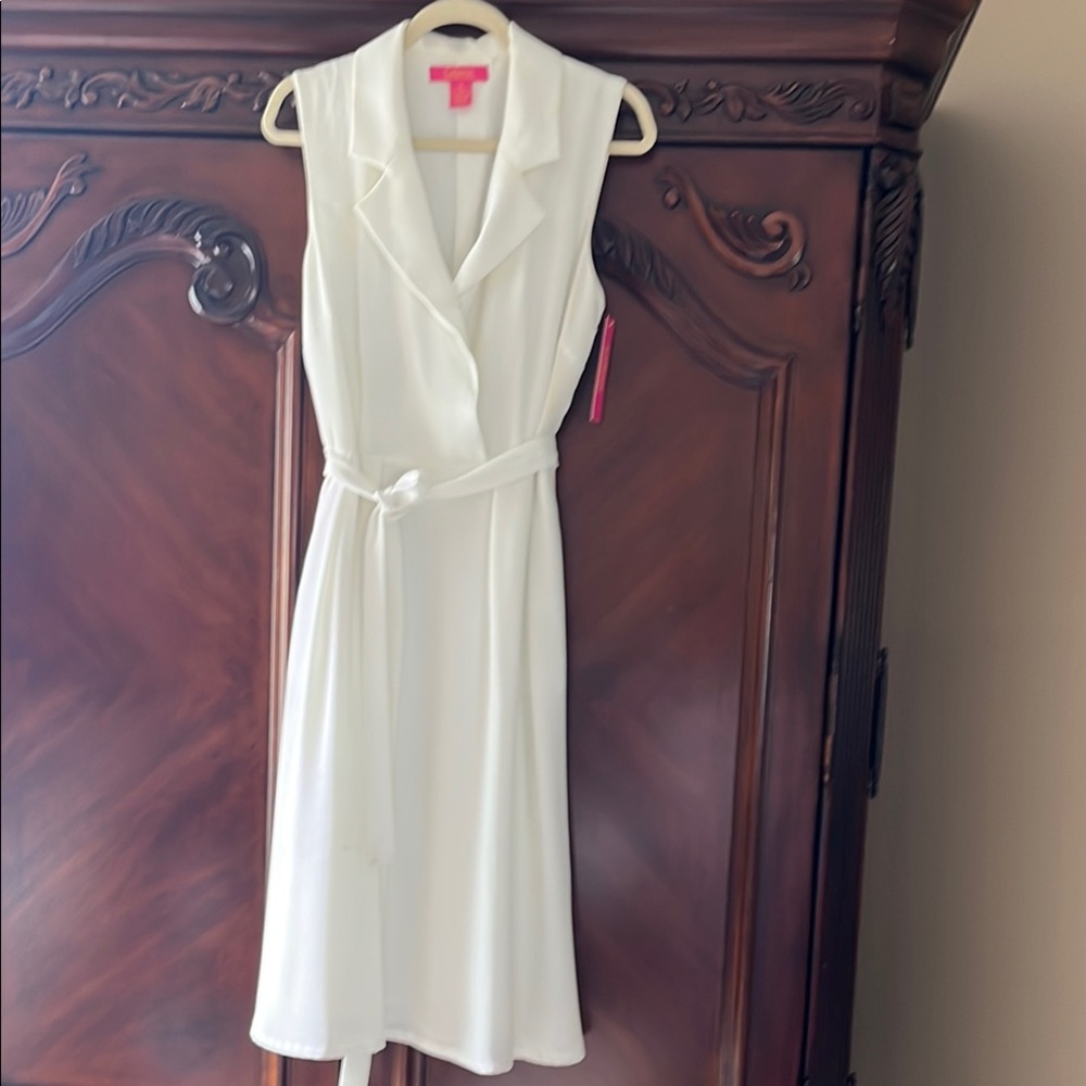 Catherines Cream Sleeveless Midi Dress sz 12